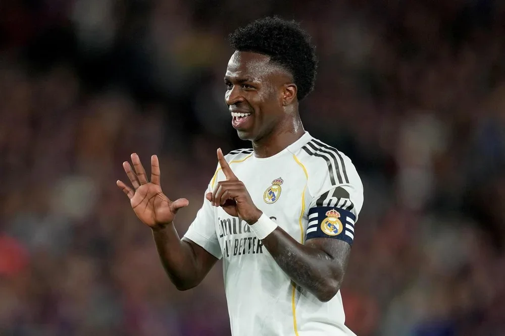 Vinicius Júnior, en su última provocación al Camp Nou